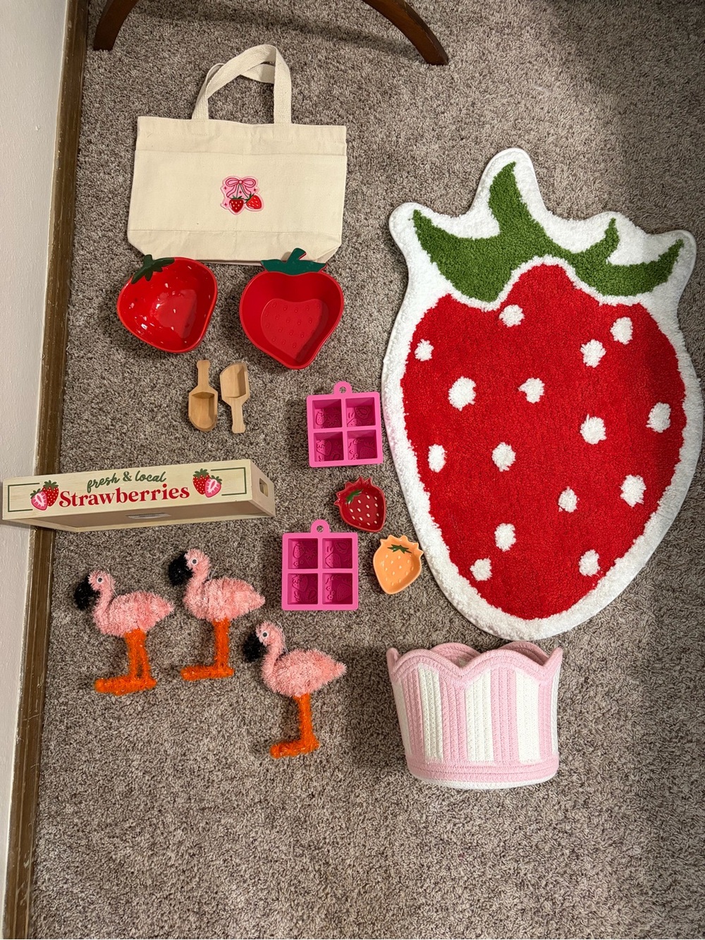 Strawberry themed party decorations